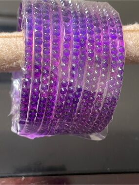 Purple glass bangles 2.6
